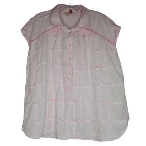 Pilcro (Anthro) pink cotton top